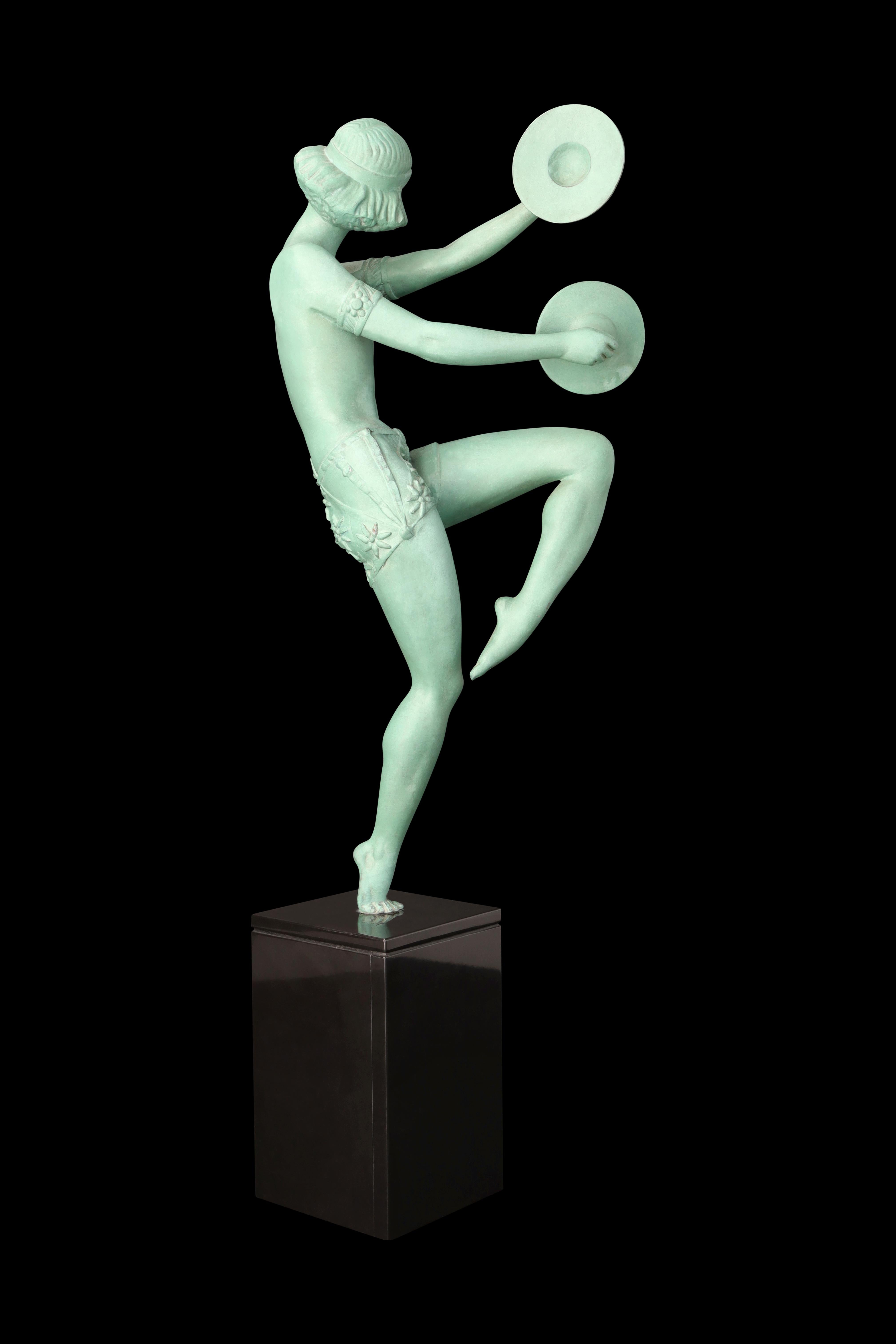 Scultura in metallo Art Deco 