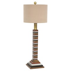 Art Deco Metal Segmented Lamp