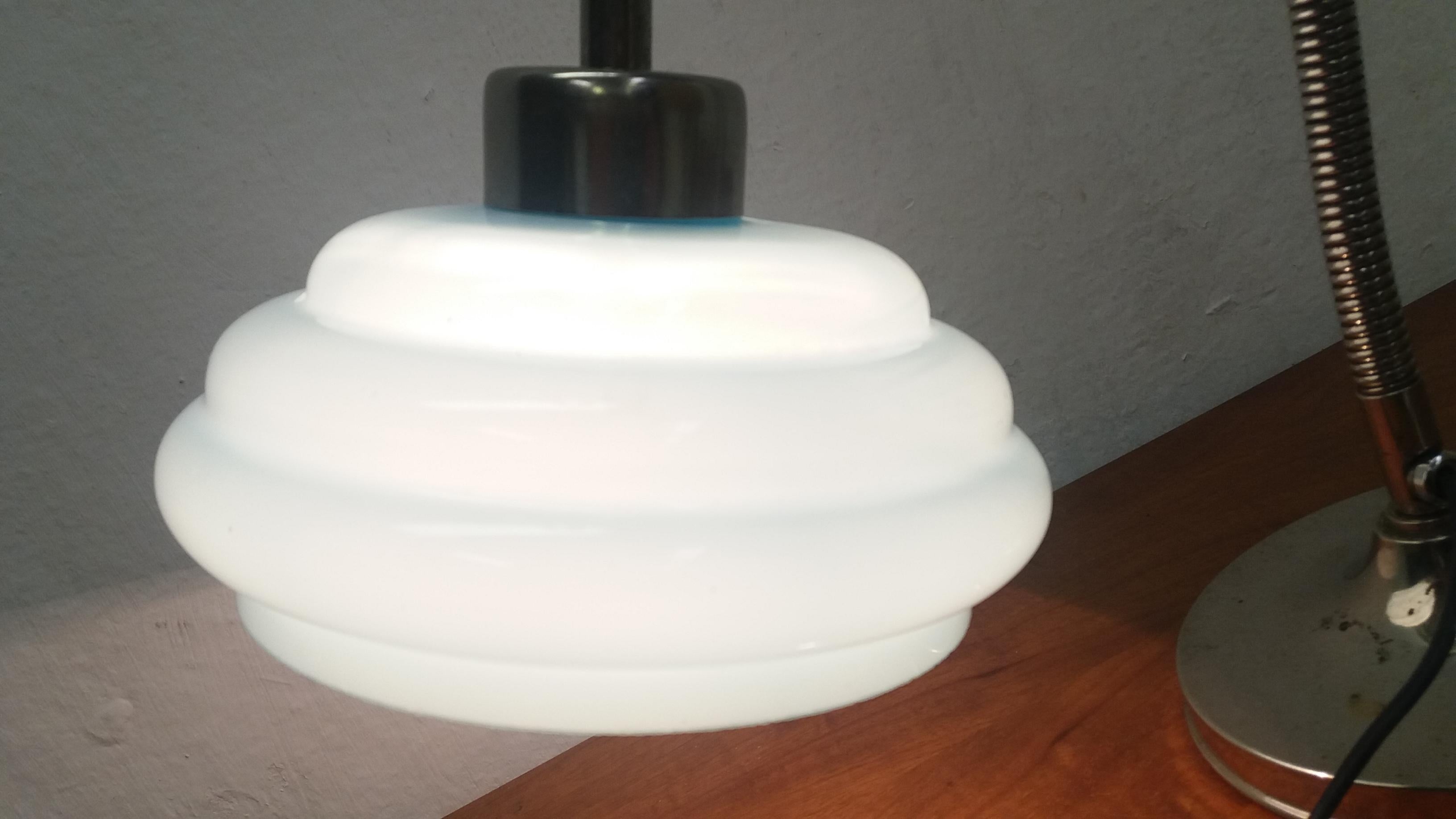 Art-Déco-Tischlampe aus Metall, 1935 im Angebot 4
