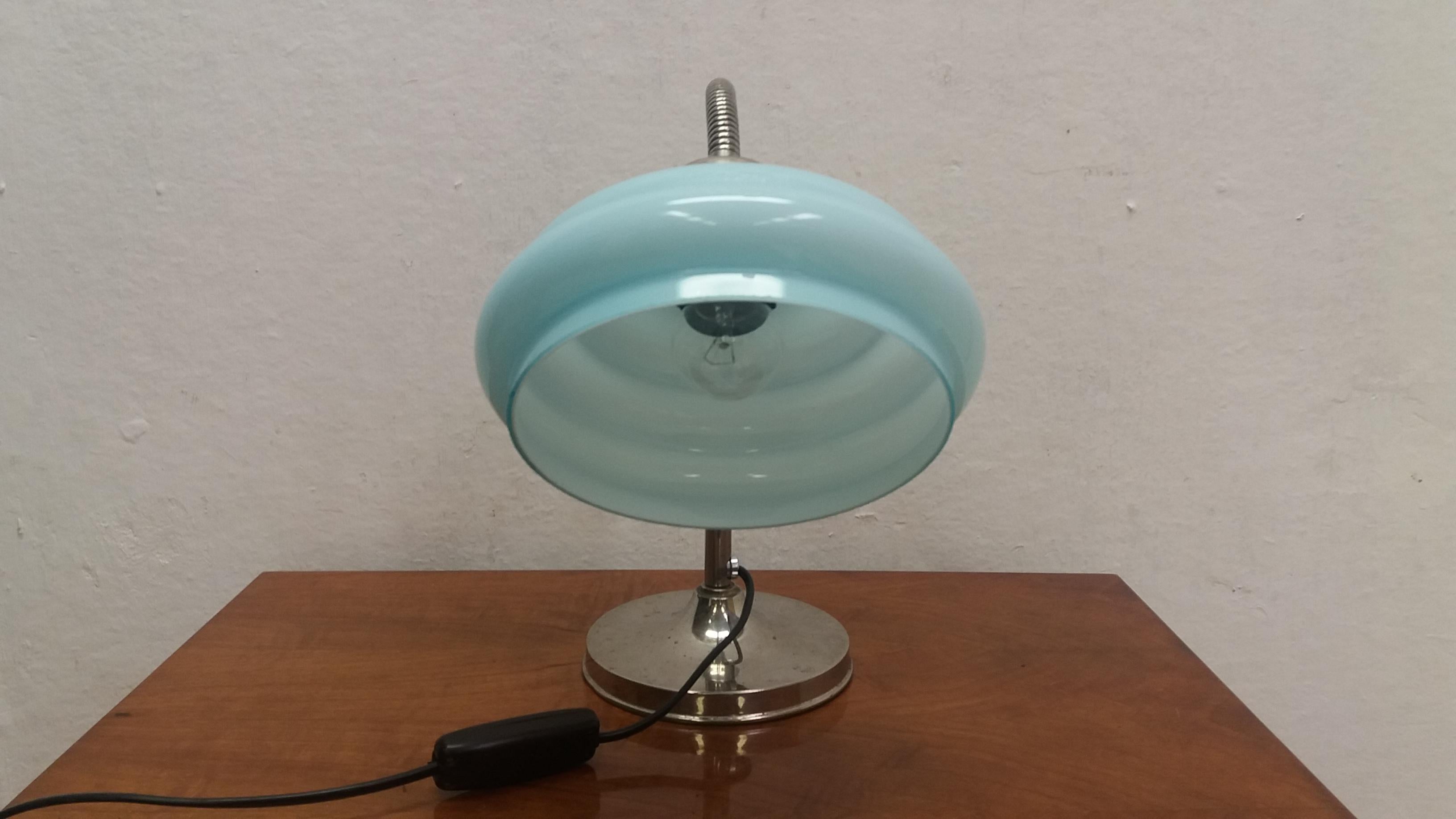 Art-Déco-Tischlampe aus Metall, 1935 (Tschechisch) im Angebot