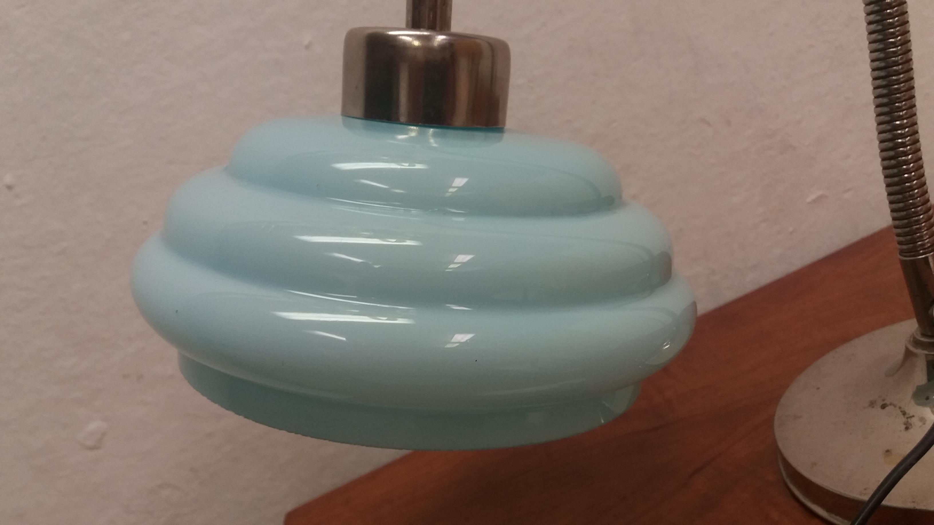 Art-Déco-Tischlampe aus Metall, 1935 im Angebot 3