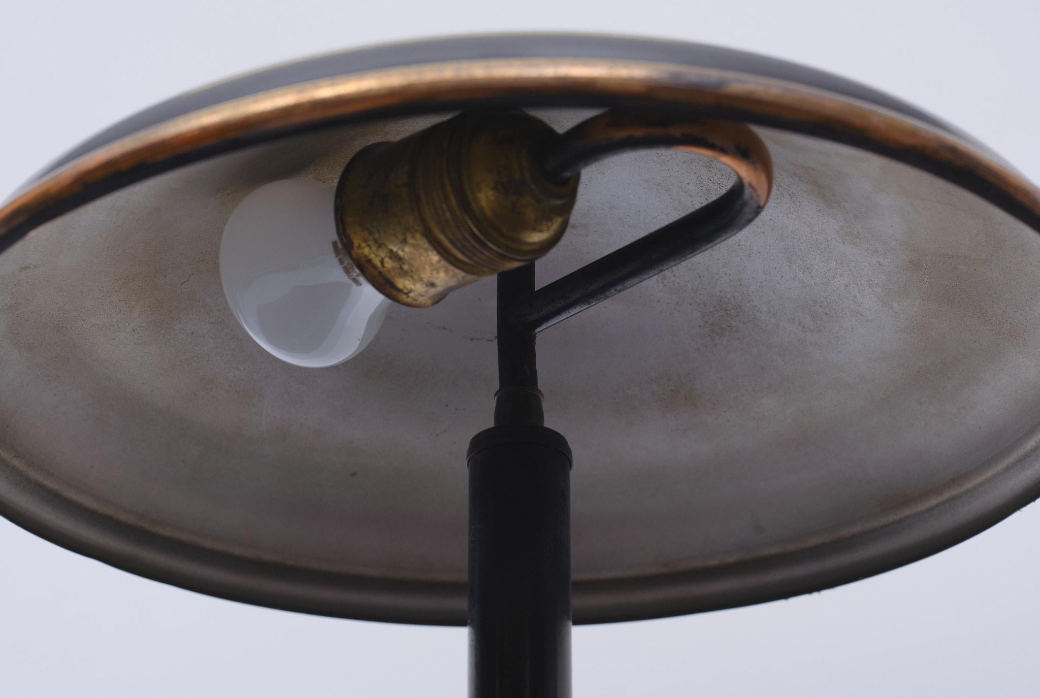 Art Deco Metal Table Lamp Dutch 1930s 2