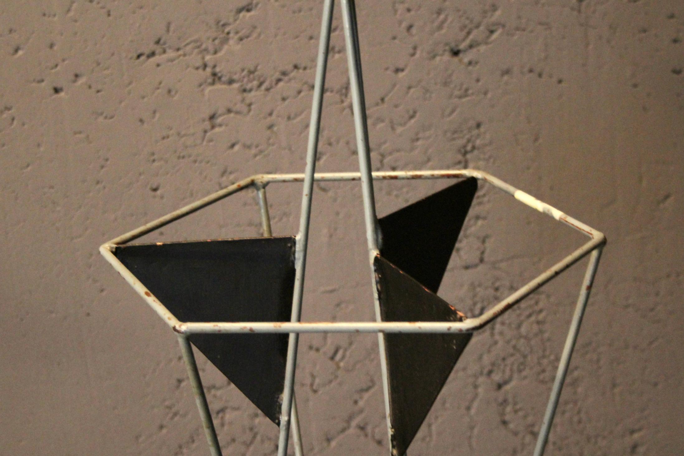 Metà XX secolo Portaombrelli in metallo Art déco in vendita