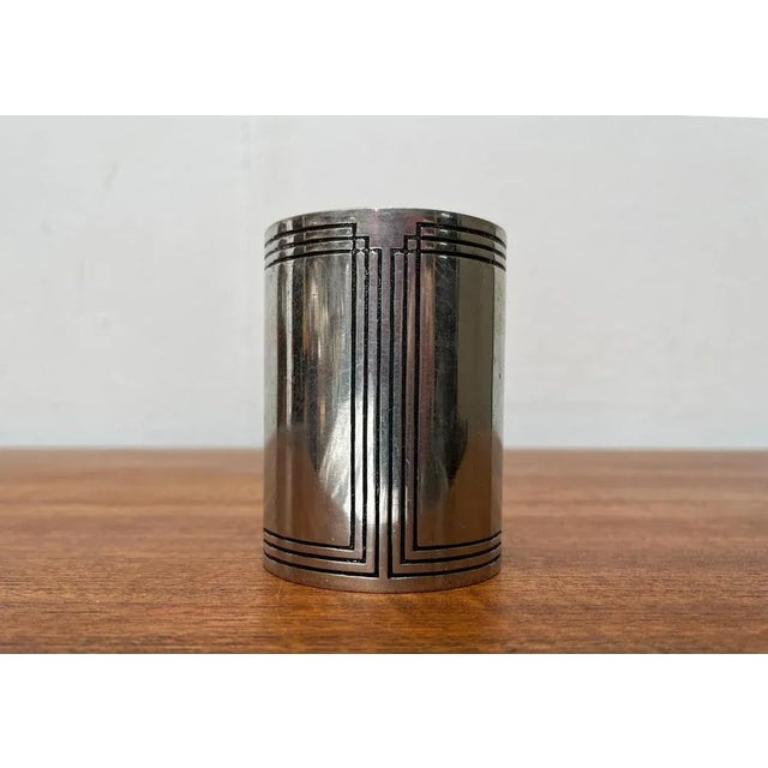Francese Vaso in metallo Art Deco di Etain, Francia in vendita