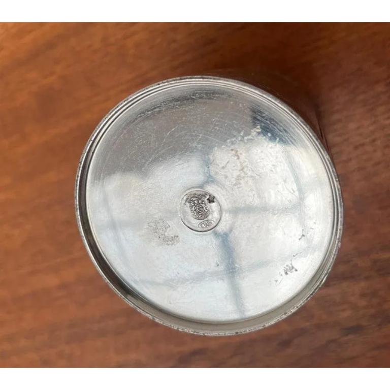 Vaso in metallo Art Deco di Etain, Francia In condizioni ottime in vendita a Hamburg, DE