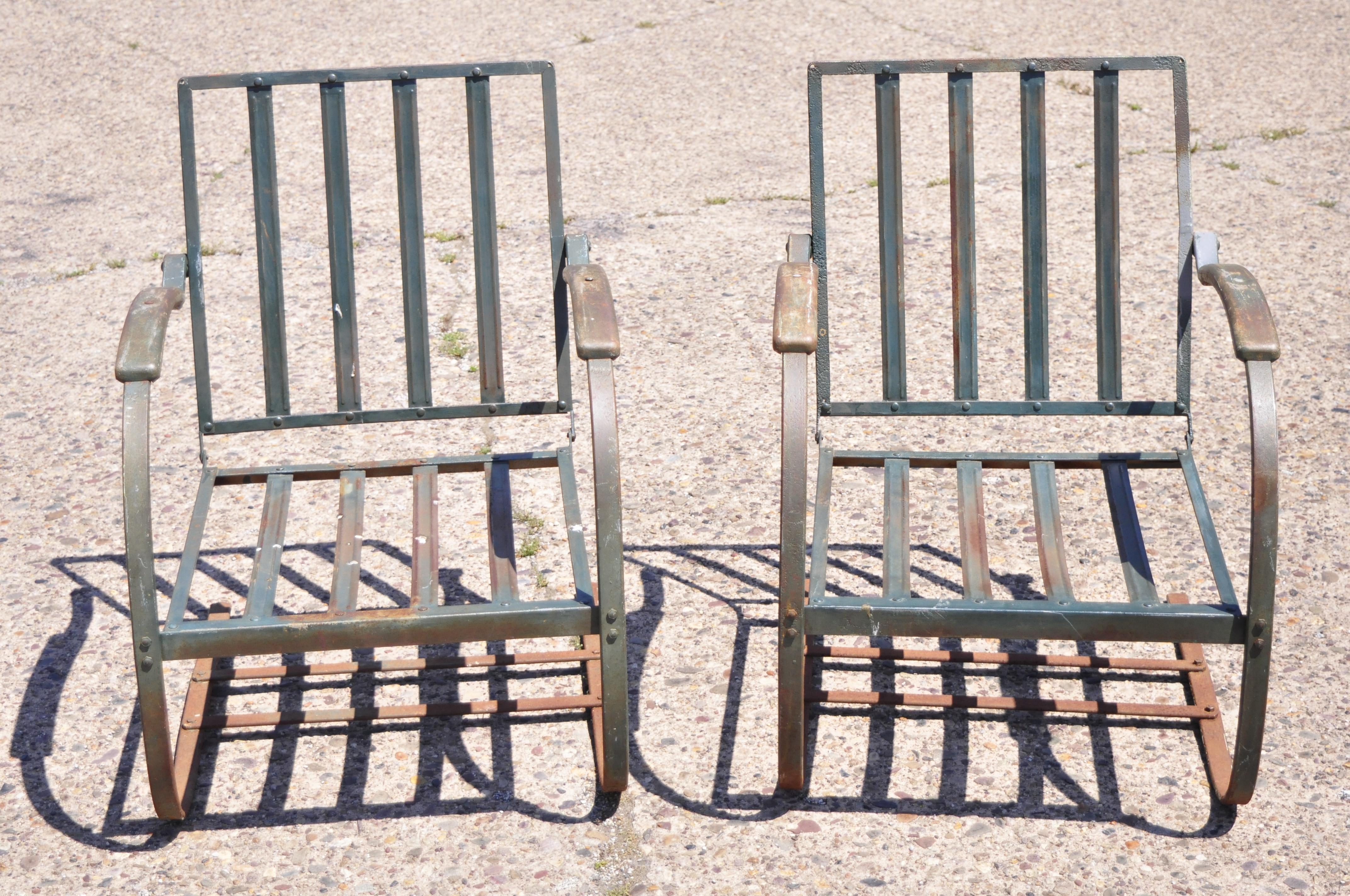 vintage metal bouncy chairs