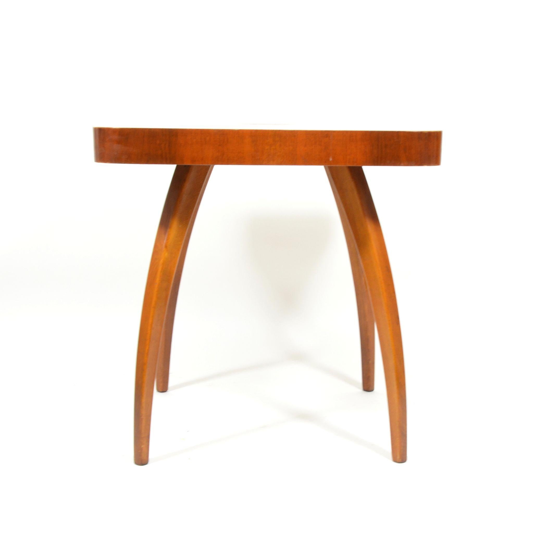 Art Deco Midcentury Coffee Table “The Spider” Model H 259 by Jindřich Halabala (Europäisch) im Angebot