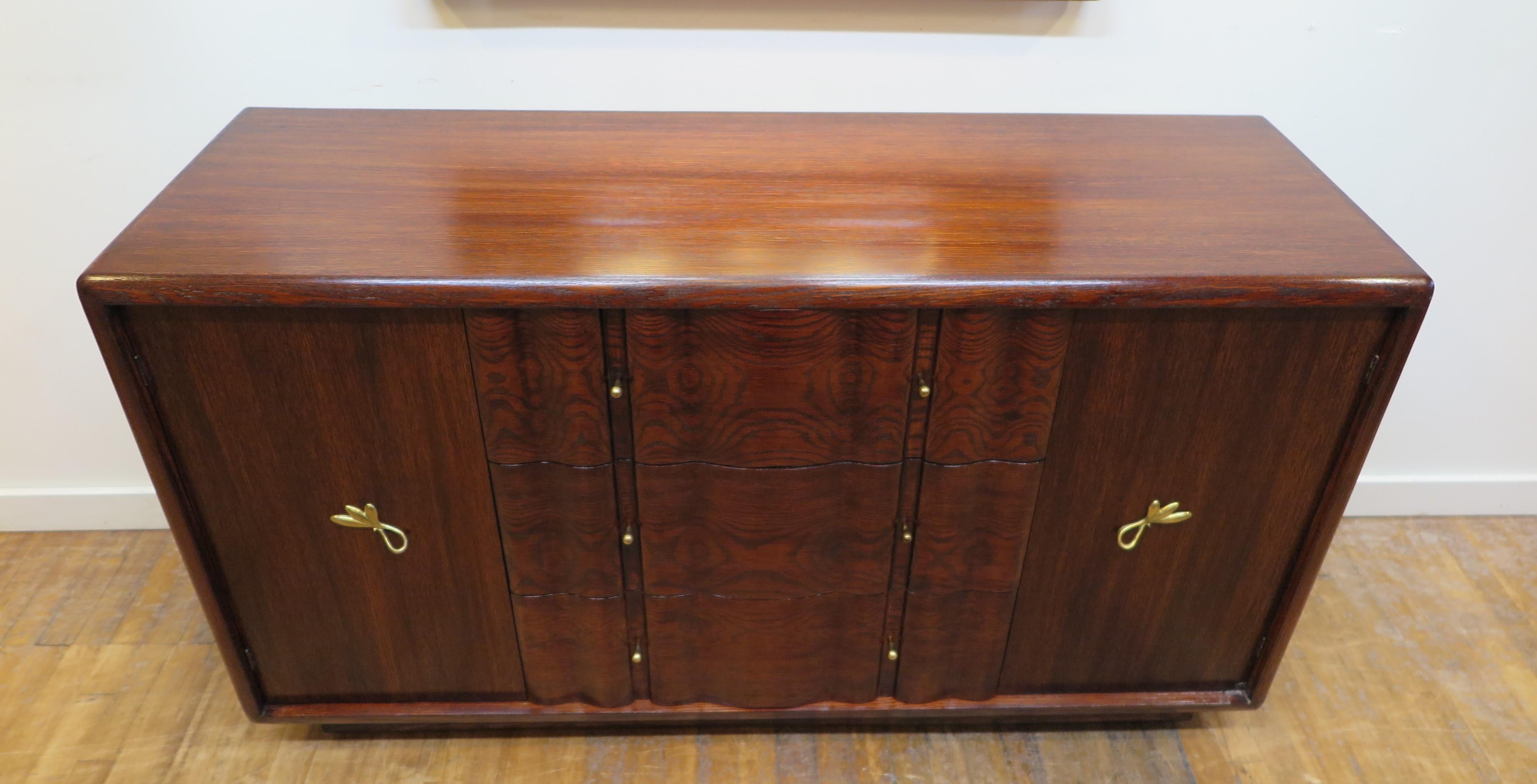 Art Deco Mid-Century Credenza Sideboard In Good Condition In New York, NY