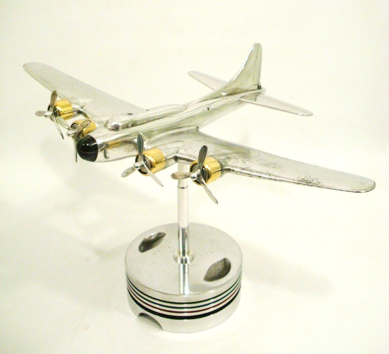 Mid-Century Modern Bureau Art Déco Mid-century Modèle d'avion 1930 en vente
