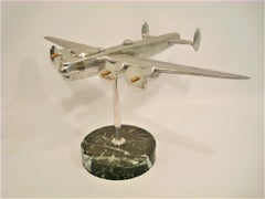 Art Deco Mid-century Desk Airplane / Bomber Model 1930's