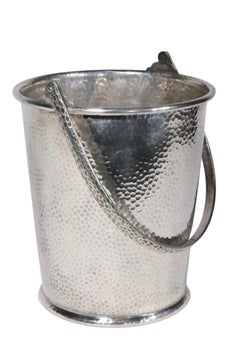 Art Deco Mid Century Hammered Surface Silver Plate Champagne Bucket