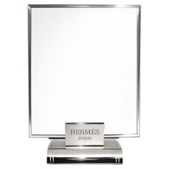 Art Decó / Mediados de Siglo Hermès Paris Espejo de Mesa. Francia
