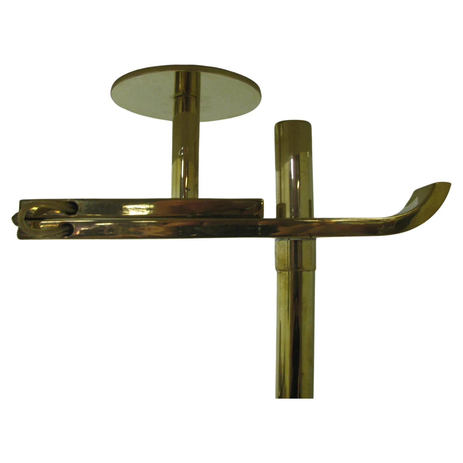 Art Deco Mid-Century Modern Flip Floor Torchiere and Reading Lamp by Kurt Versen In Good Condition For Sale In Port Jervis, NY