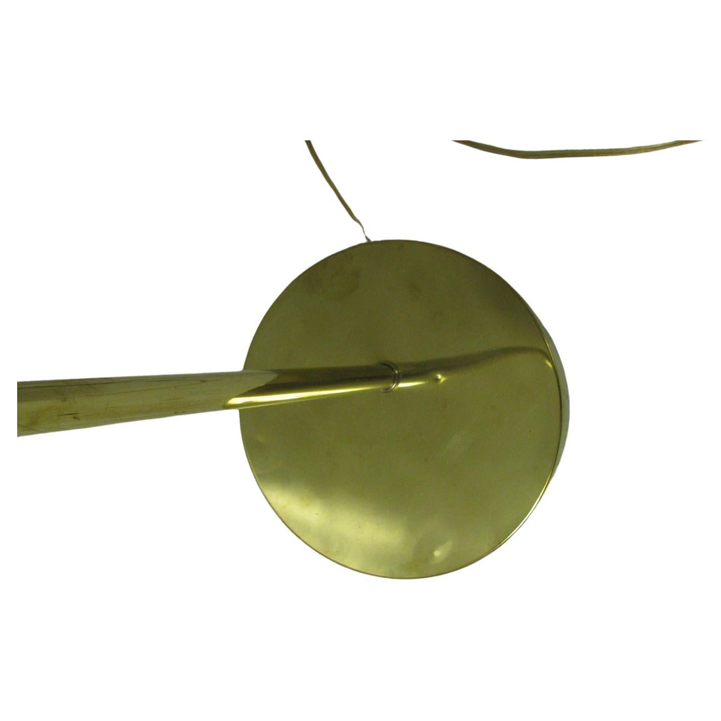 Brass Art Deco Mid-Century Modern Flip Floor Torchiere and Reading Lamp by Kurt Versen For Sale