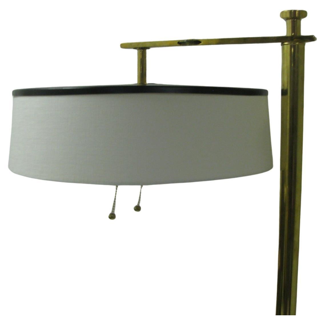 American Art Deco Mid-Century Modern Reading or Torchiere Flip Lamp by Kurt Versen For Sale