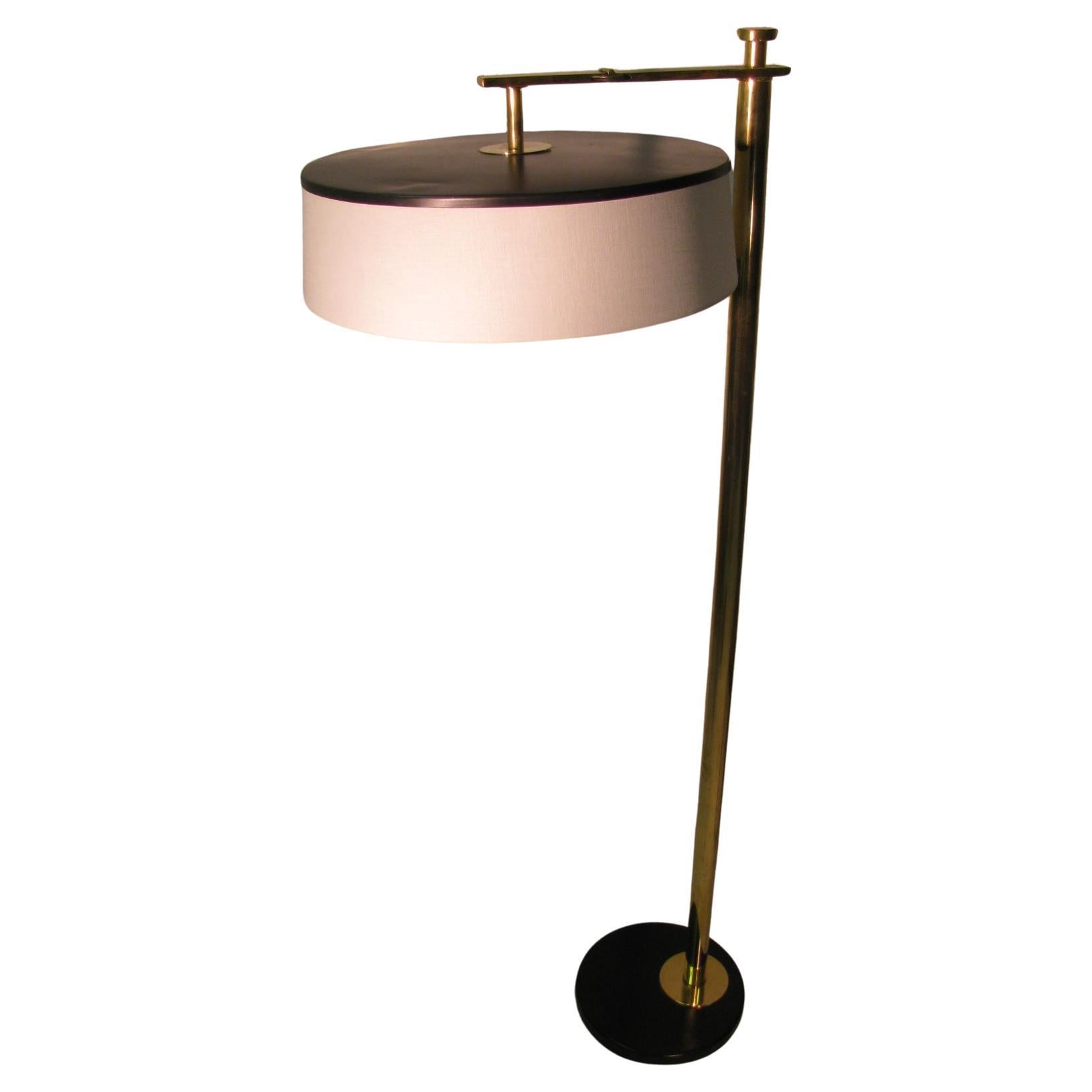 Lampe de lecture ou torchère moderne Art Déco du milieu du siècle dernier par Kurt Versen