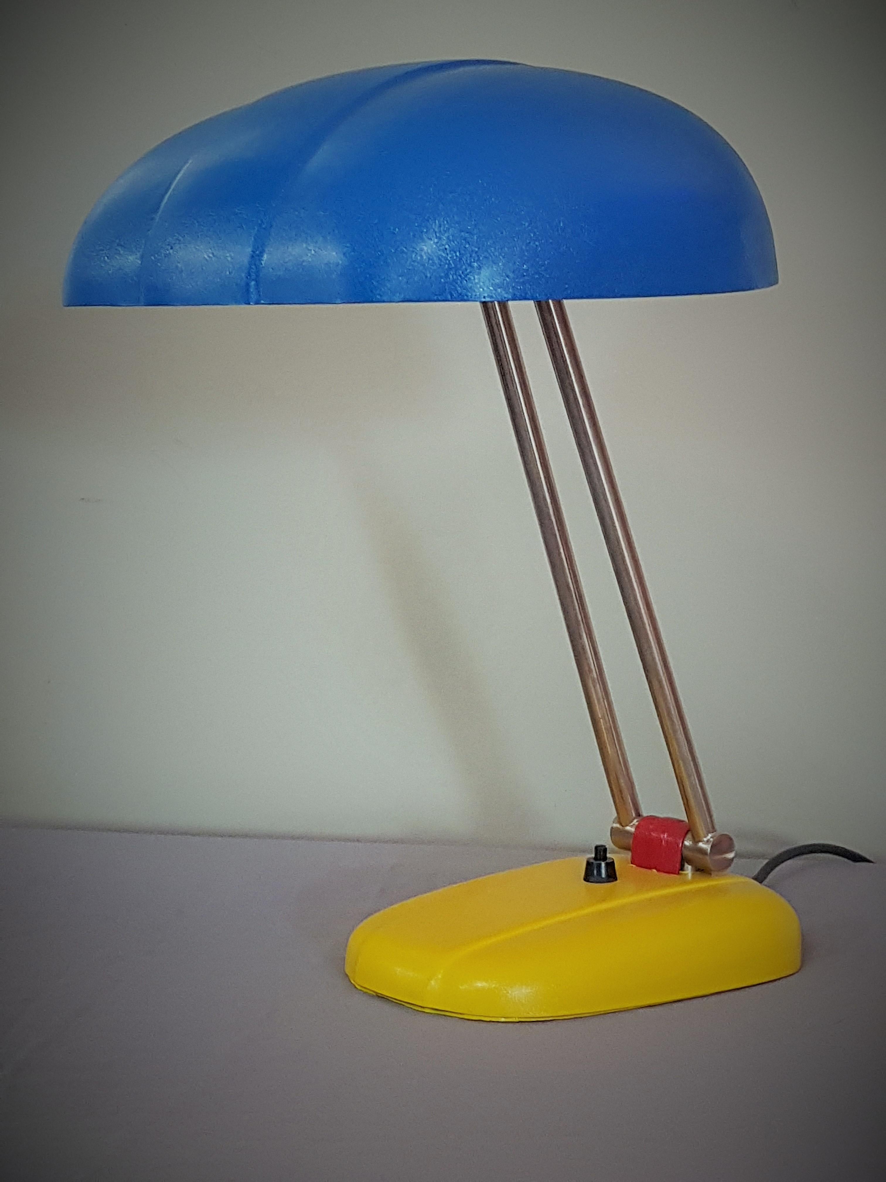 Art Deco Midcentury Swiss Table Lamp by S. Giedion for BAG Turgi, 1930s For Sale 7