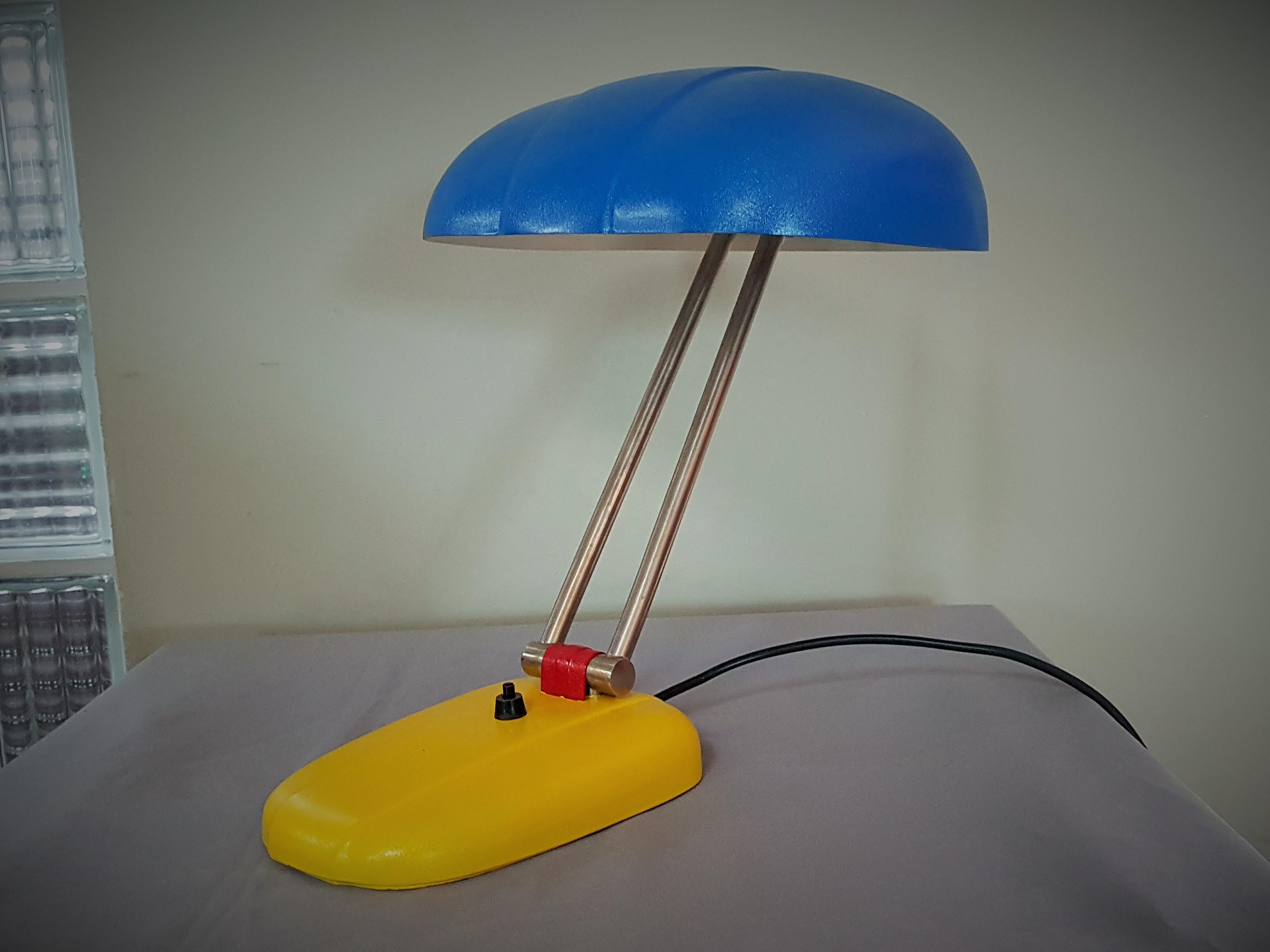 Mid-20th Century Art Deco Midcentury Swiss Table Lamp by S. Giedion for BAG Turgi, 1930s For Sale