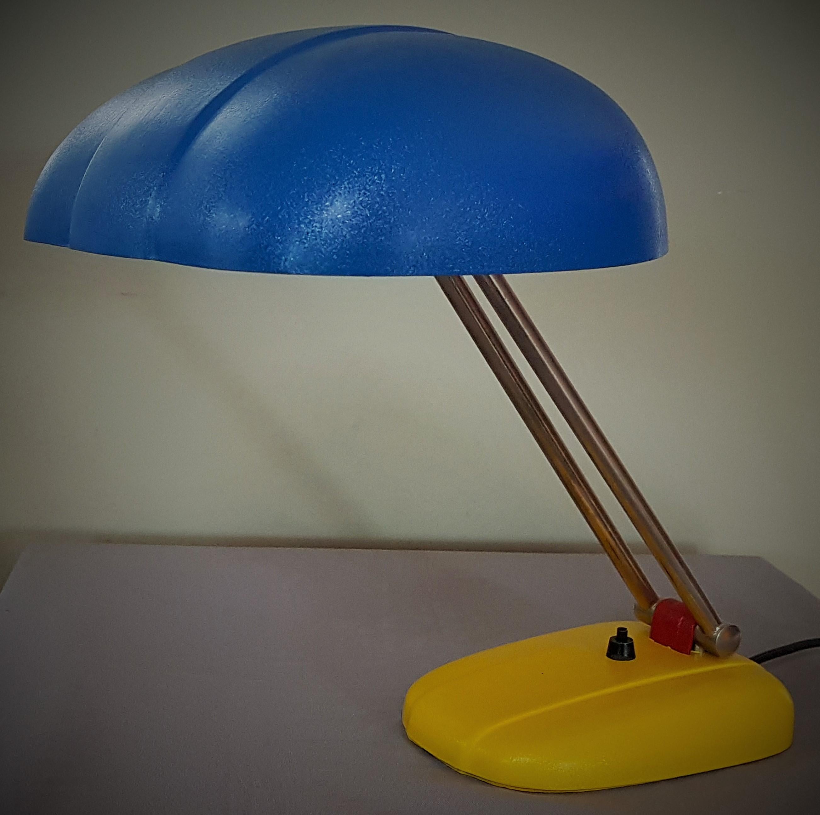 Art Deco Midcentury Swiss Table Lamp by S. Giedion for BAG Turgi, 1930s For Sale 2