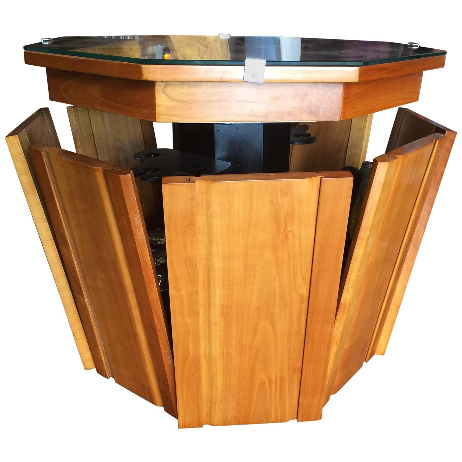 Art Deco Midcentury Automaton Bar Cocktail Cabinet