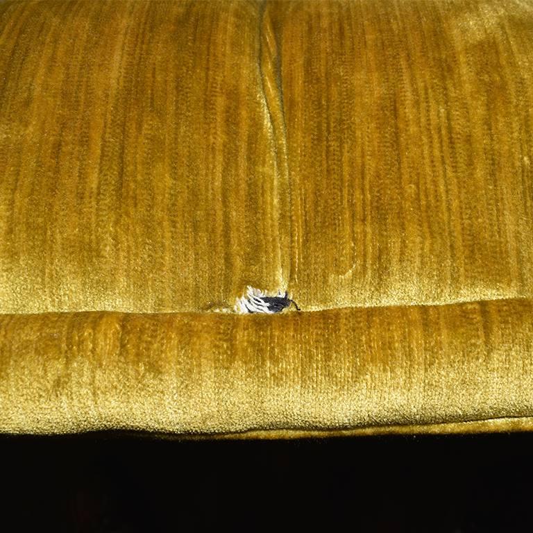 art deco velvet sofa