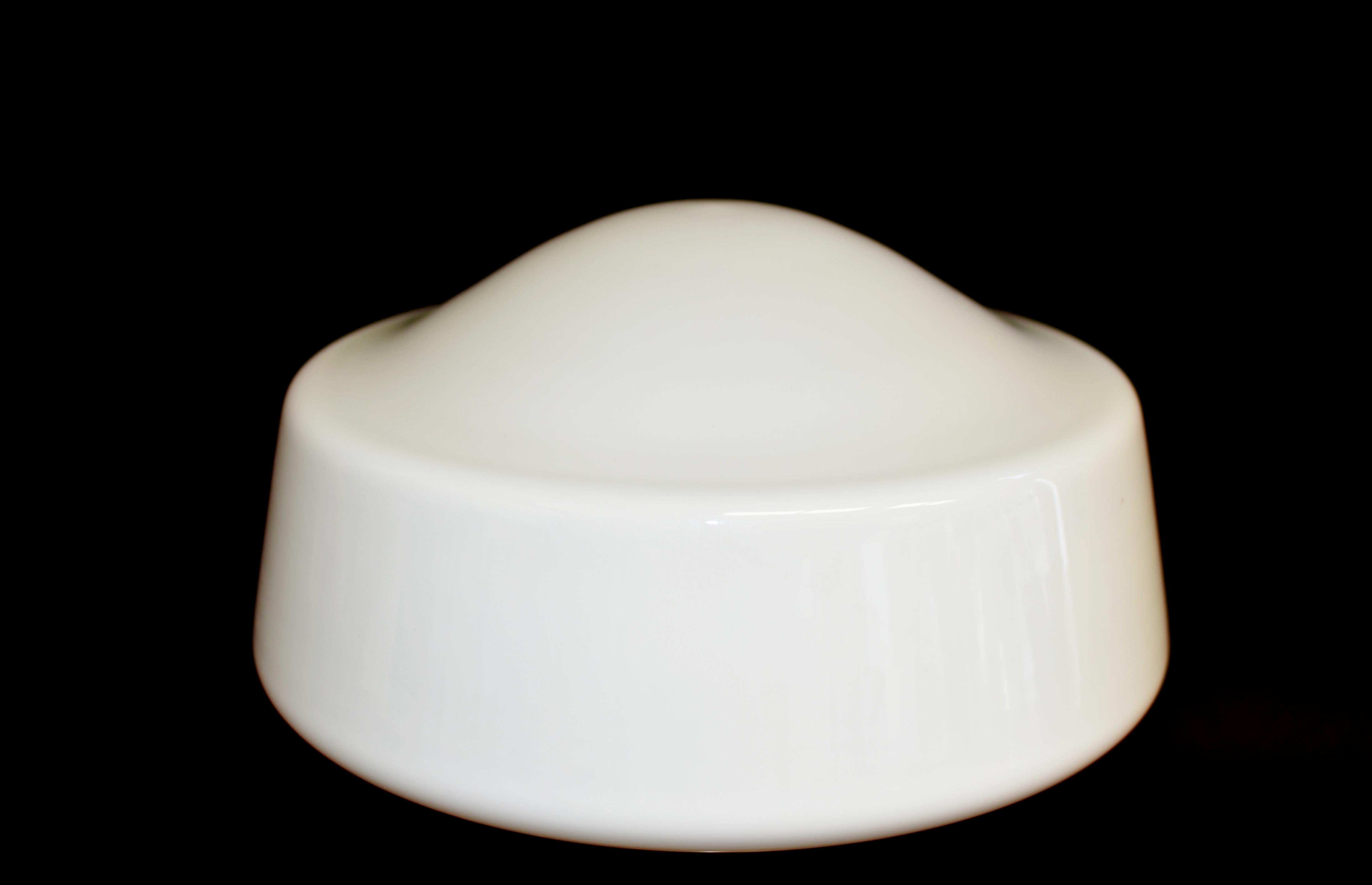 Art Deco Milk Glass Light Lamp Shade For Sale 1