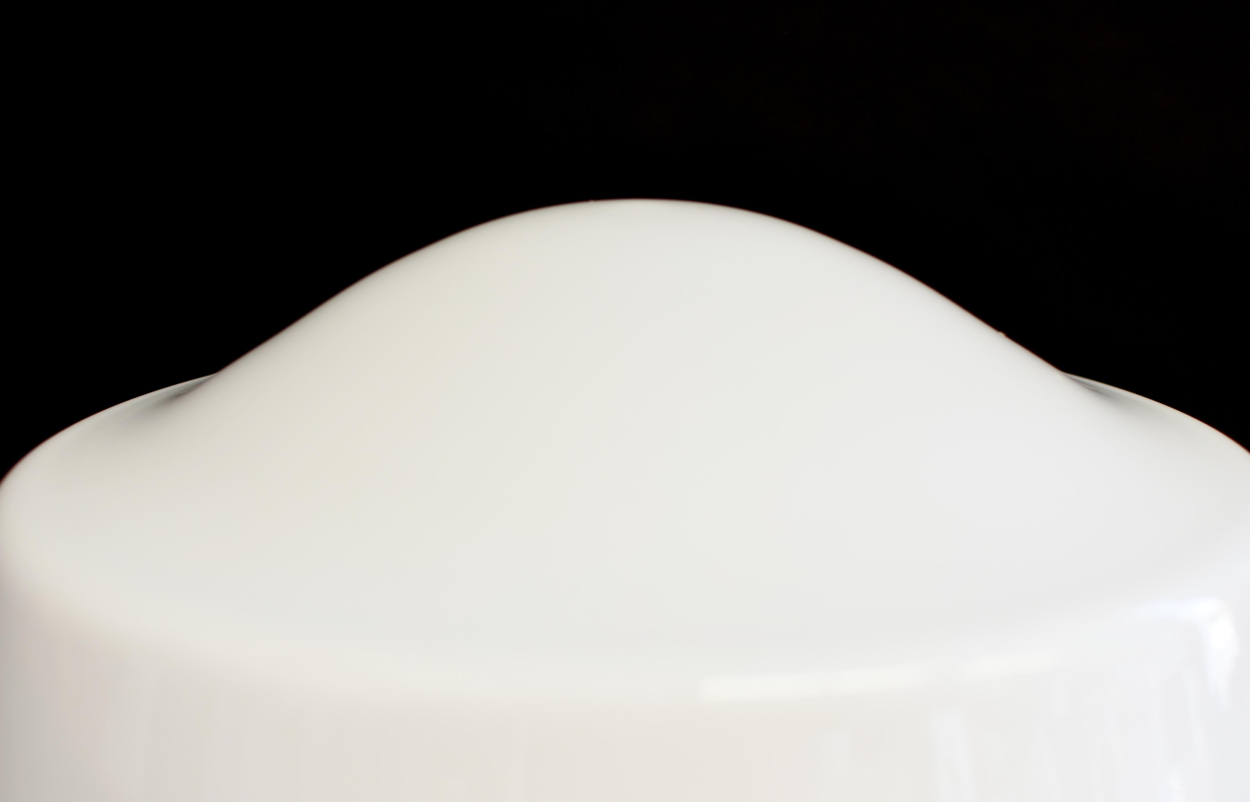 Art Deco Milk Glass Light Lamp Shade For Sale 4