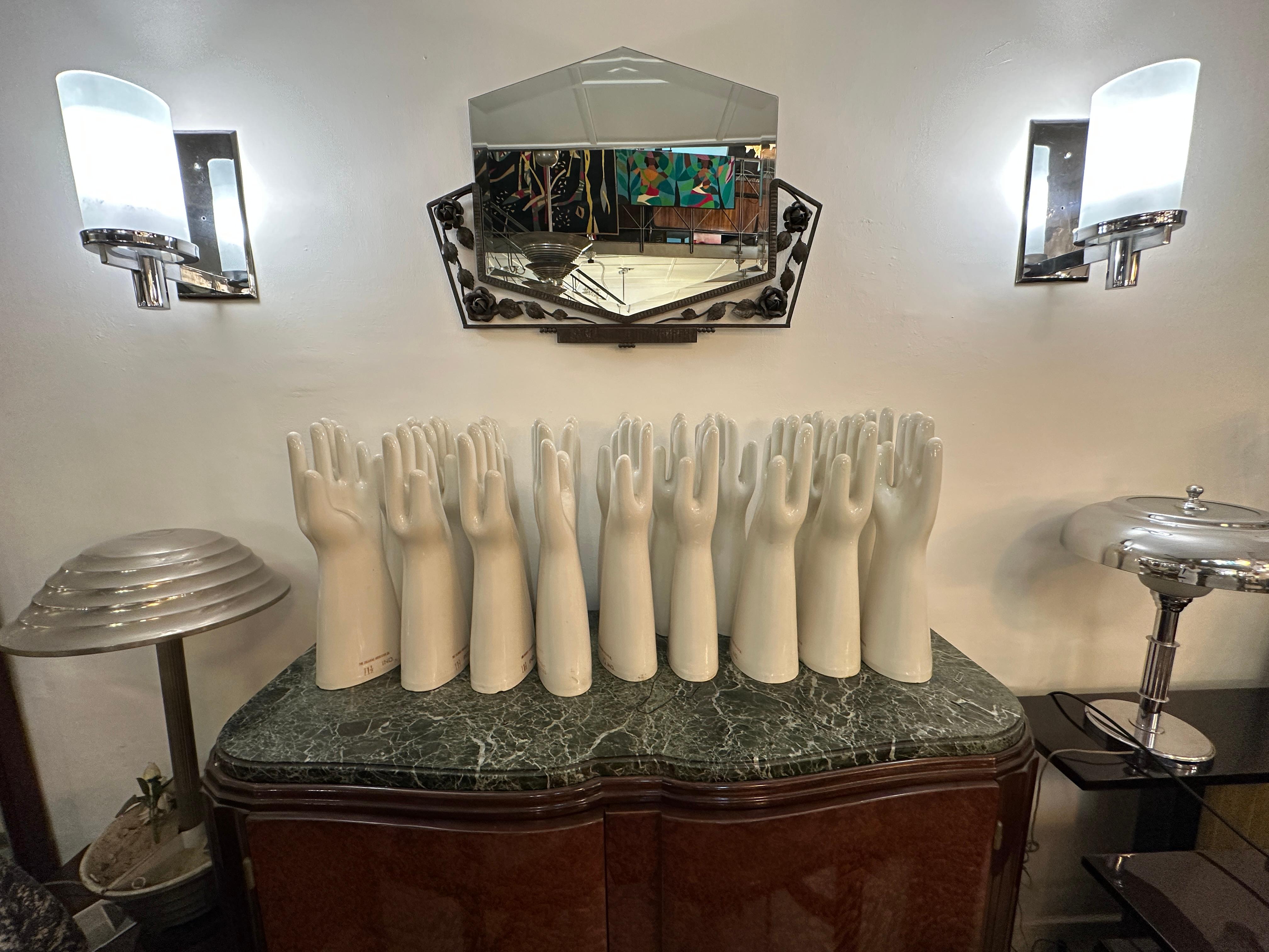 Art Deco Mirror, 1920, Material: Hierro y Espejo, Francia en venta 6