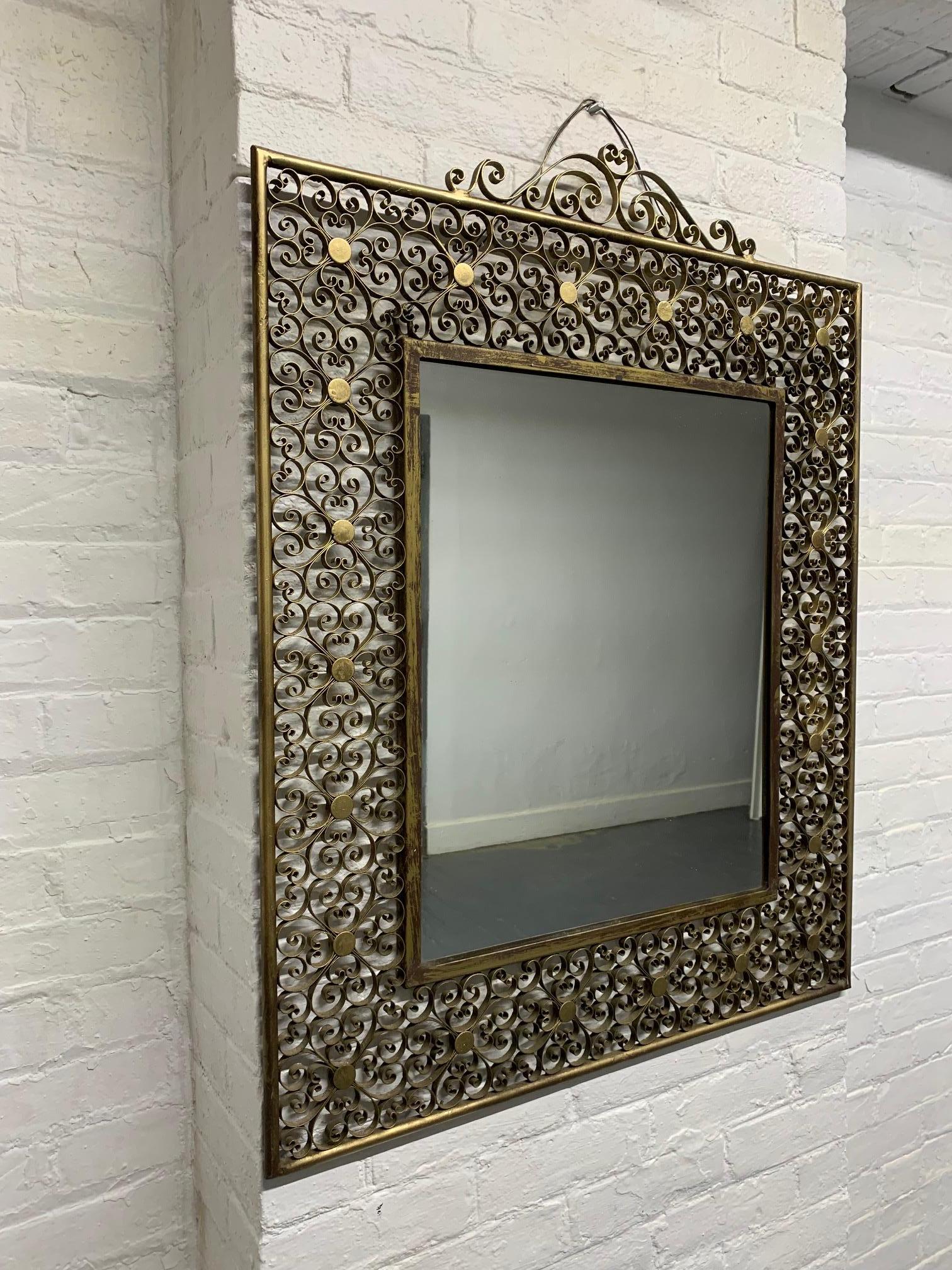 American 1920s Mirror Attributed to Oscar Bach For Sale