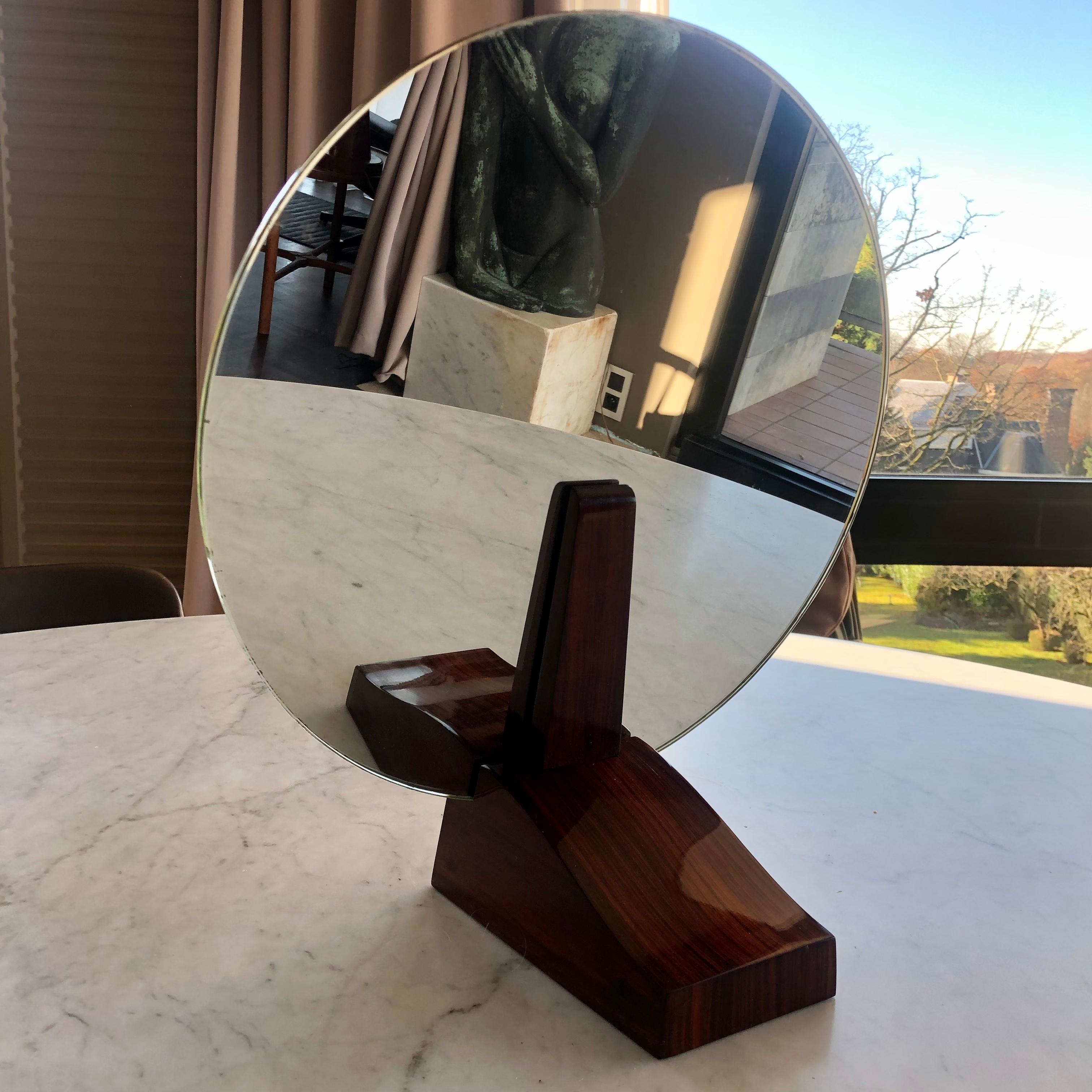 Mid-20th Century Art Deco Mirror by Emile Rulhmann For Sale