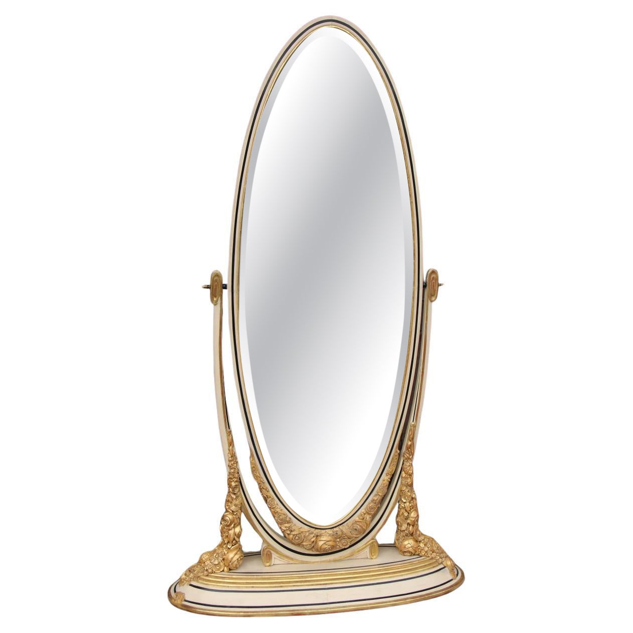 Art Deco Mirror By Maurice Dufrene Presented At The 1919 Salon Of Decorative Art For Sale