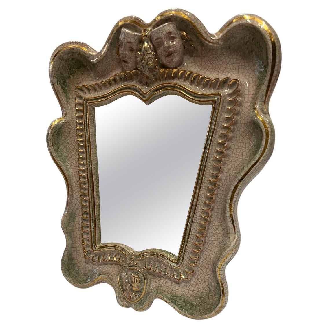 Art Deco Mirror from the 1930s by Gmundner Keramik For Sale