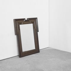 Art Deco Mirror en Madera Tallada Años 30