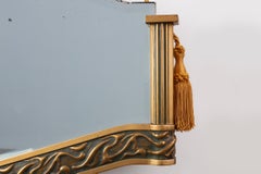 Art Deco Mirror aus vergoldetem Holz, Belgien ca. 1920