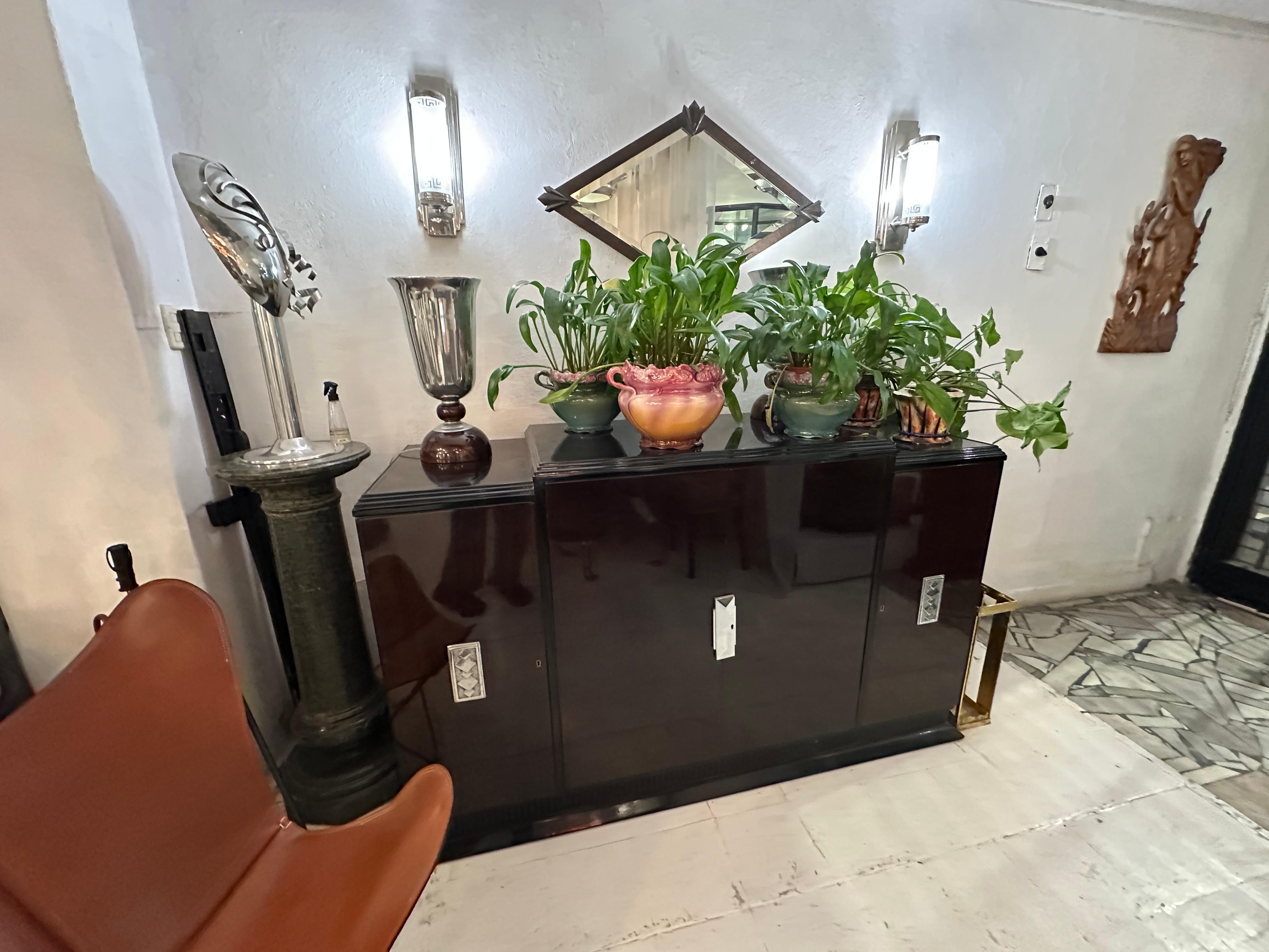 Art Deco Mirror en hierro, Año: 1920, Francia en venta 7