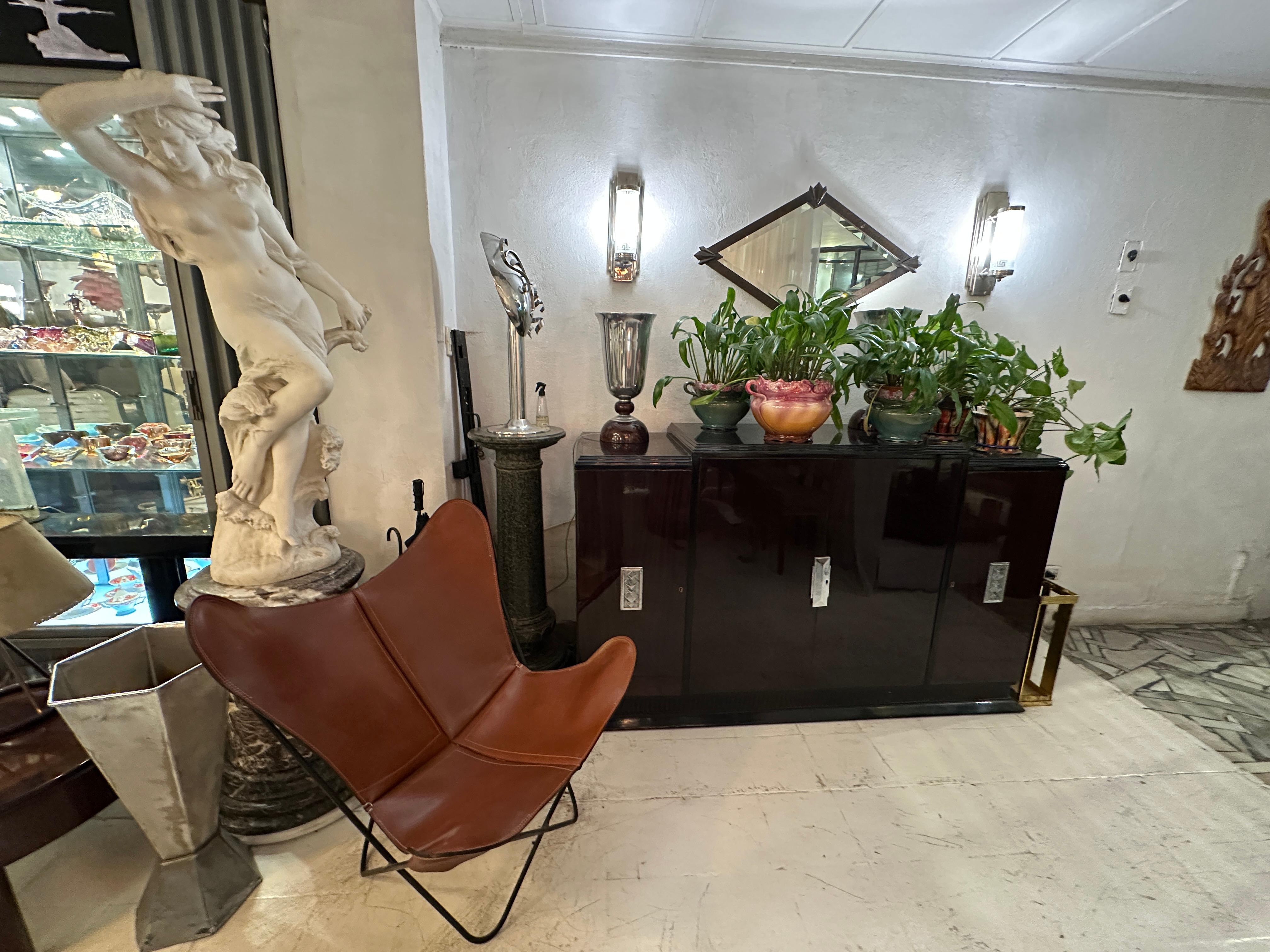Art Deco Mirror en hierro, Año: 1920, Francia en venta 8