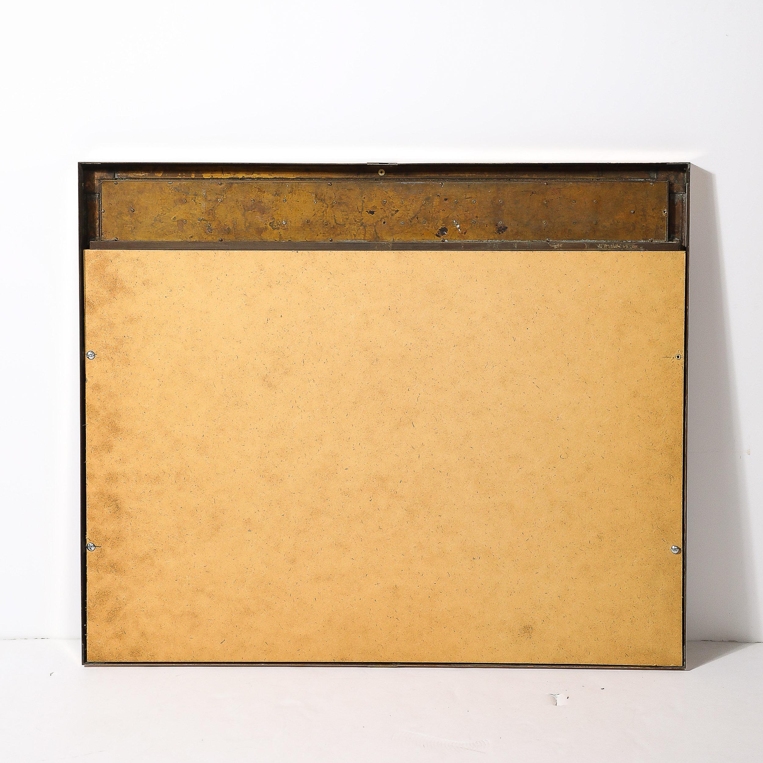 Art Deco Mirror in Rectilinear Bronze from 114 Fifth Avenue 4