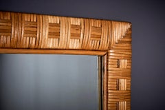 Art Deco Mirror in Reed France - 1930s