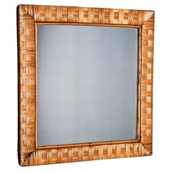 Art Deco Mirror in Reed France - 1930s