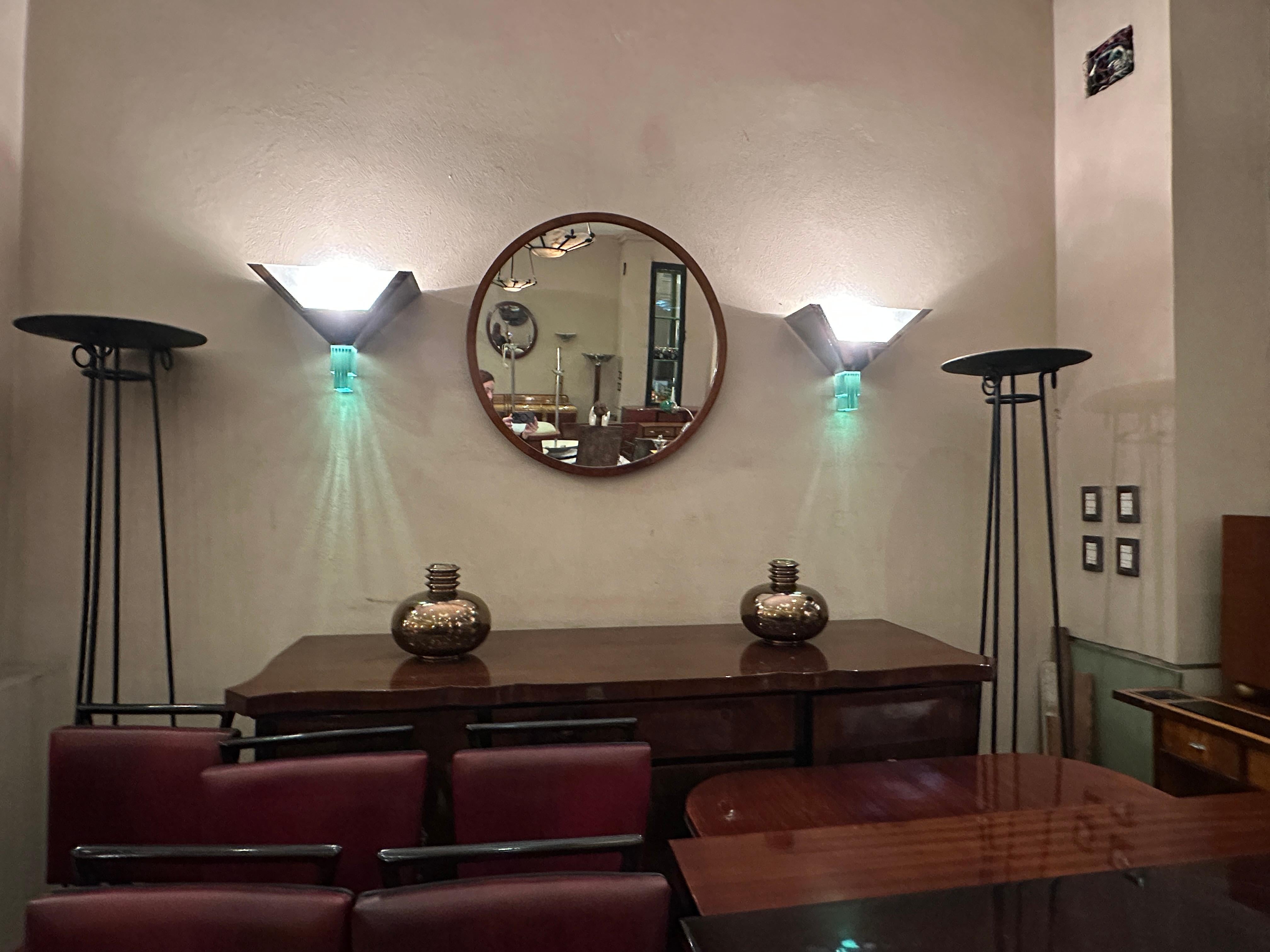 Specchio Art Deco Mirror in Wood e specchio, Anno: 1920, Francia in vendita 2