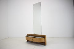 Art Deco Mirror Tubular Cabinet, Czechoslovakia, 1937