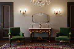 Espejo Art Deco con perchero, Francia, 1930