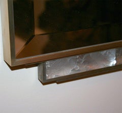 Art Deco Mirror with R. Lalique Glass