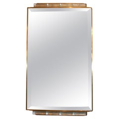Art Deco Mirror with R. Lalique Glass