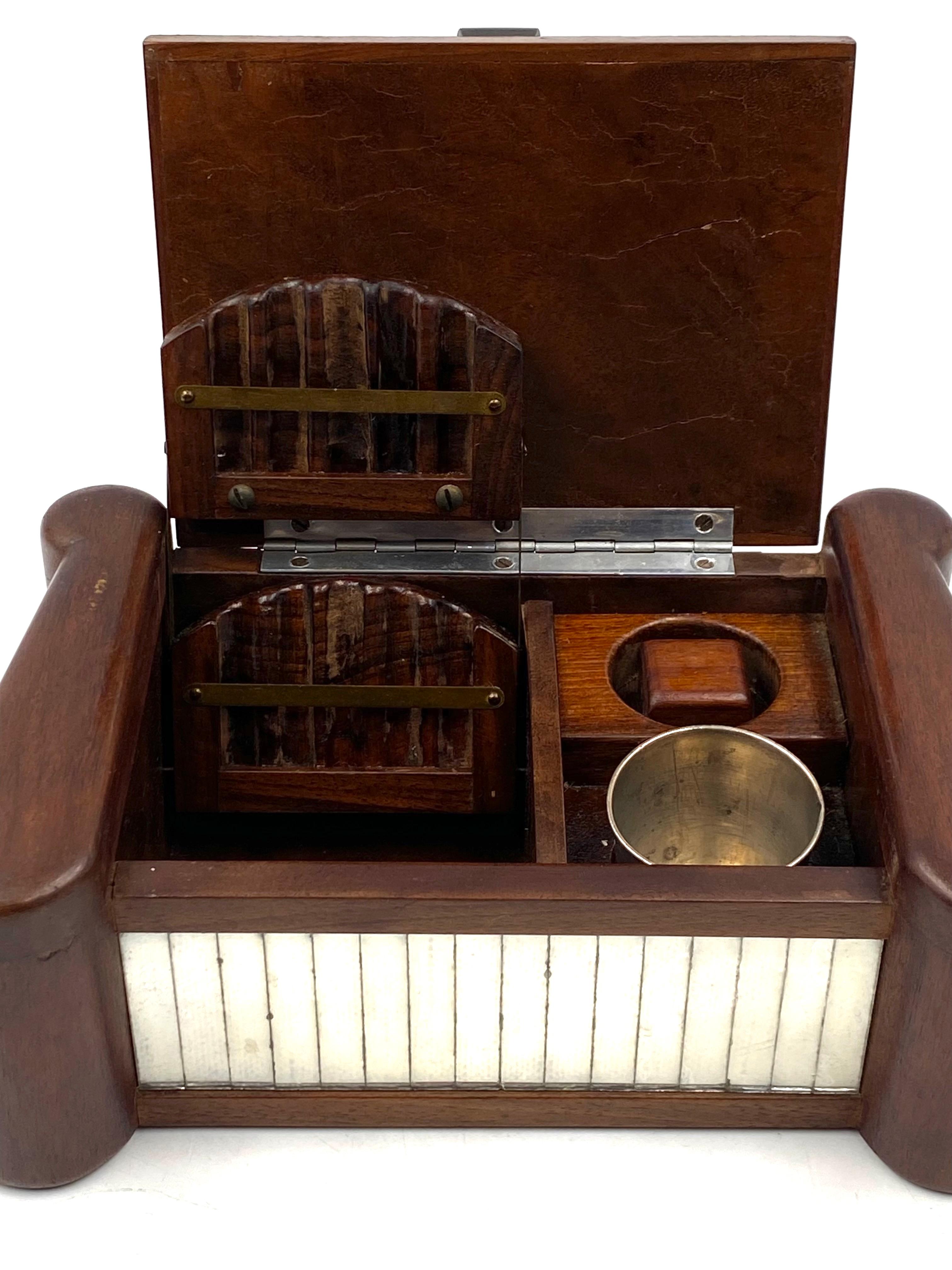 Art Déco Mirrored Cigarette Box, Italy, 1940 13