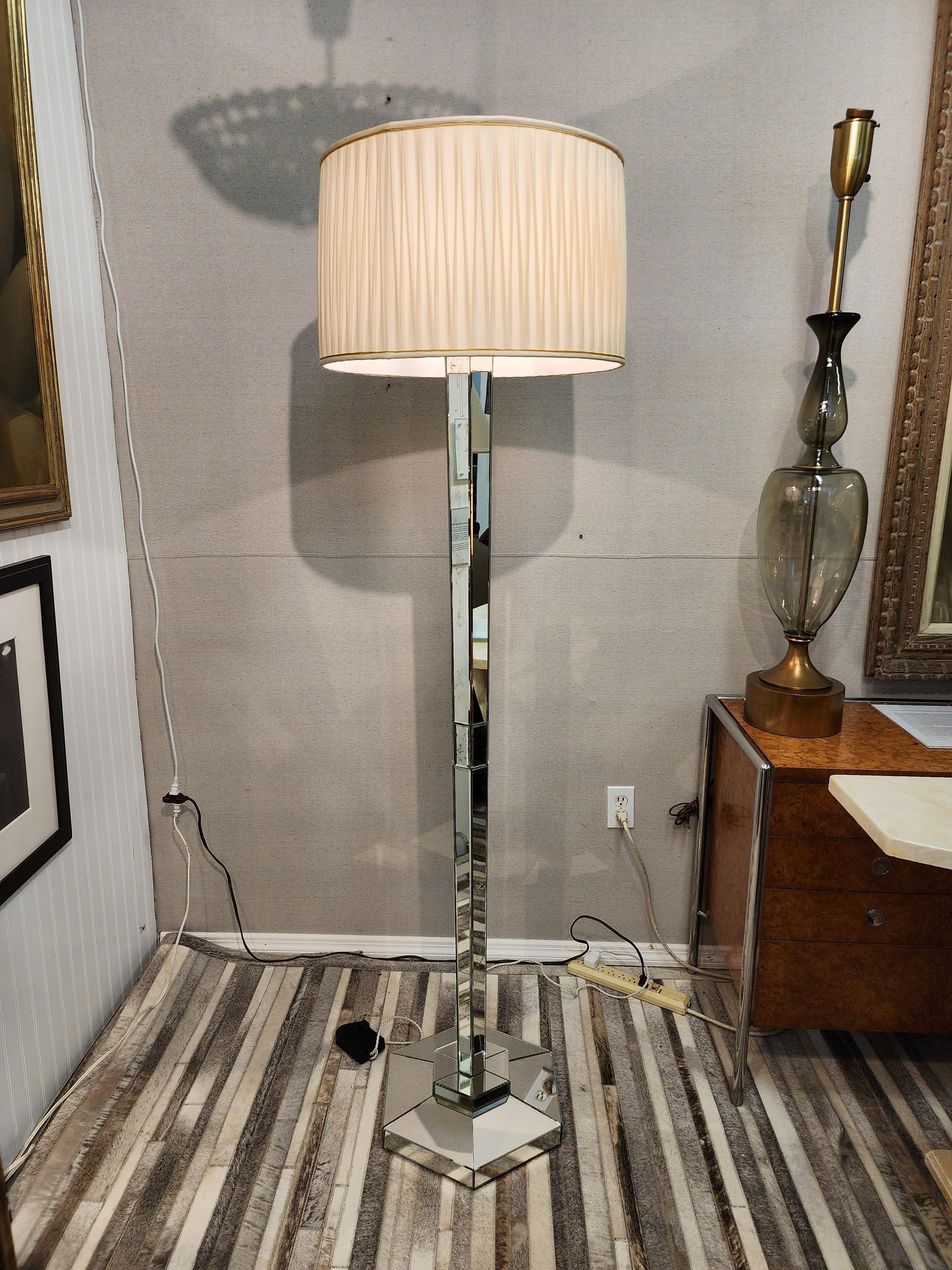  Mirrored Floor Lamp French Art Deco  For Sale 10