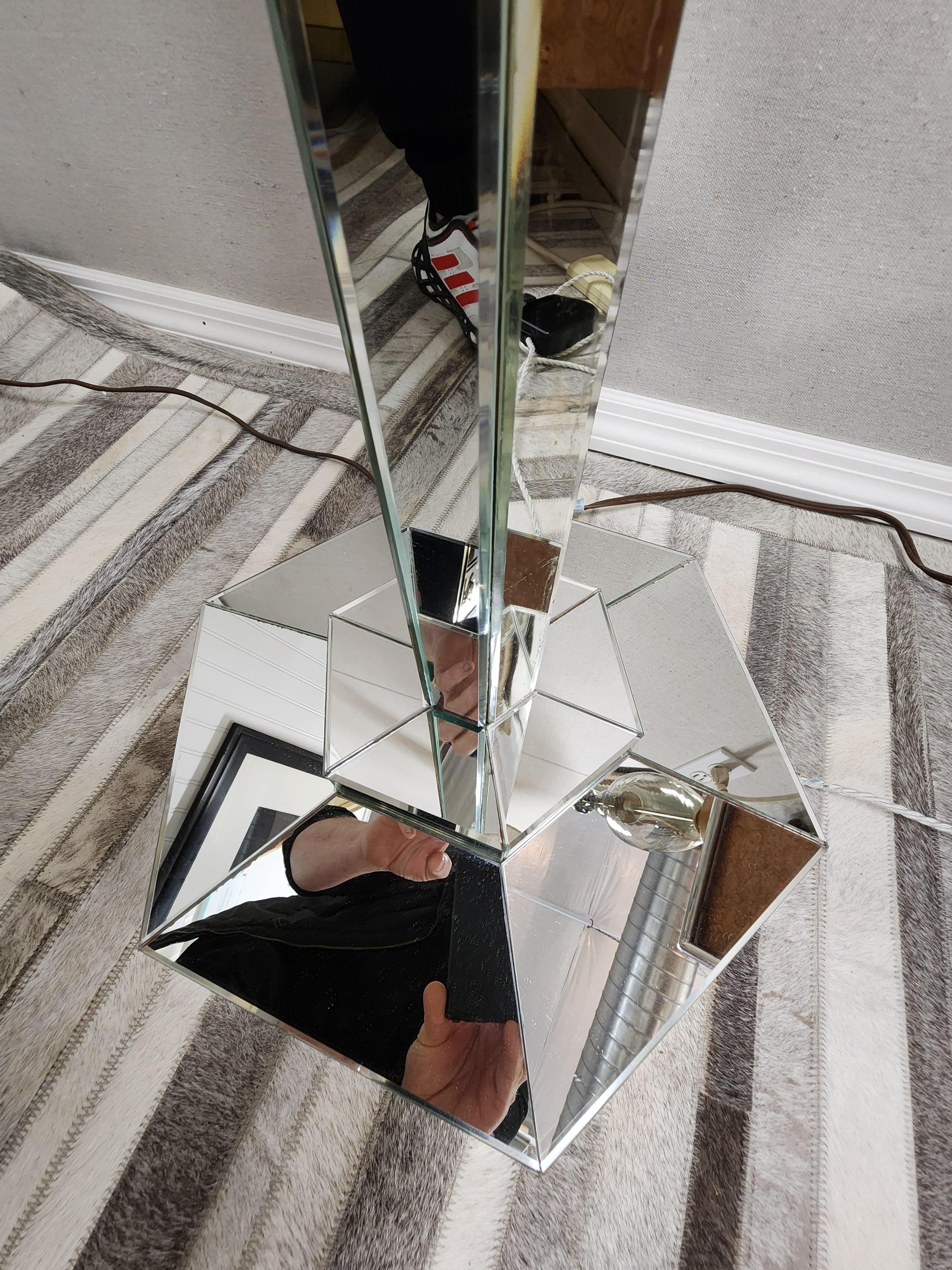  Mirrored Floor Lamp French Art Deco  For Sale 5