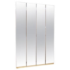 Art Deco Mirrored Panel Folding Screen