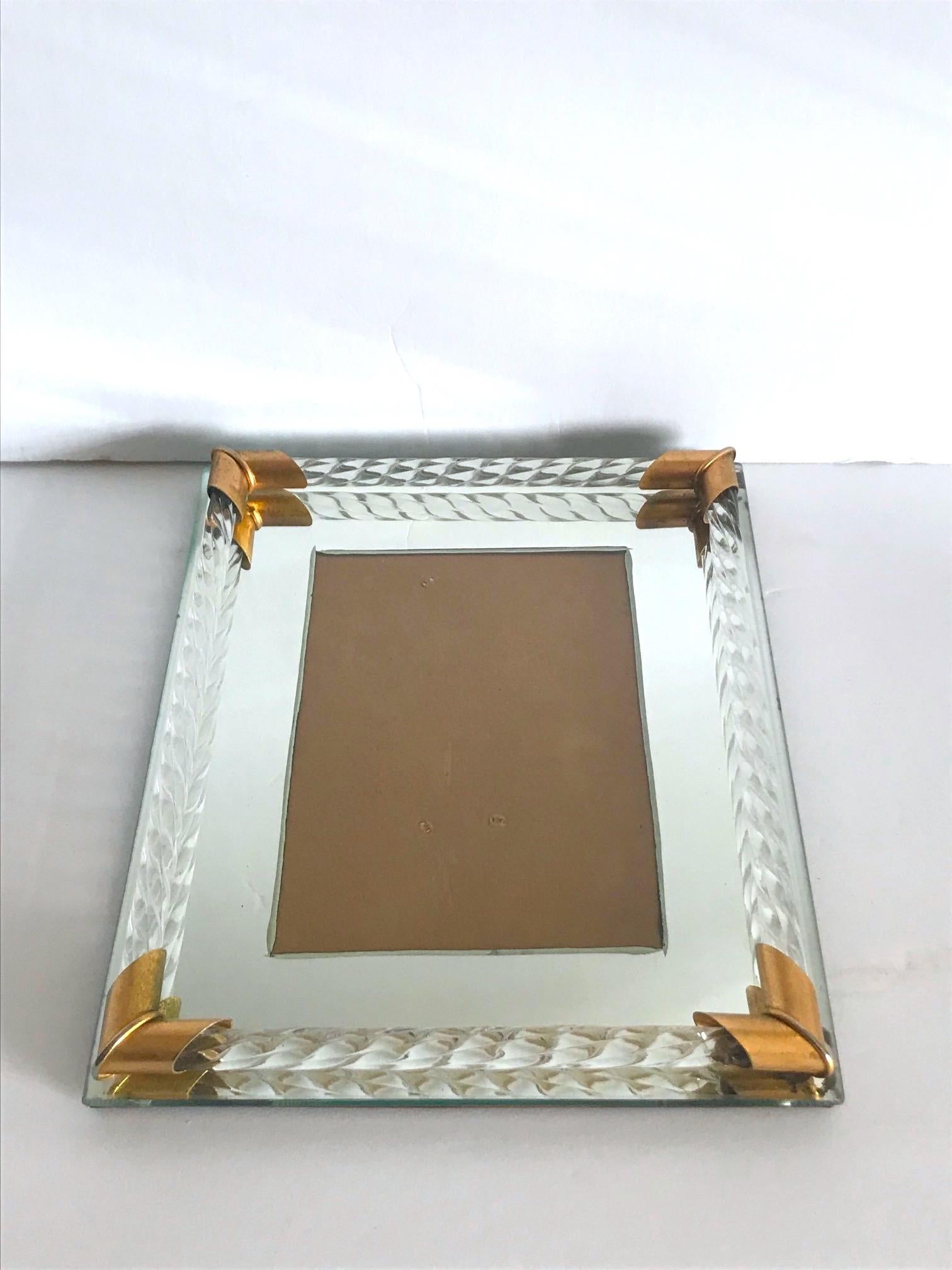 murano glass photo frame