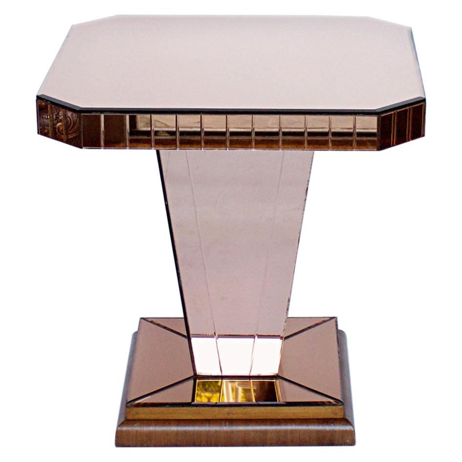 Art Deco Occasional Table with Brass Paw Feet, circa 1920 at 1stDibs